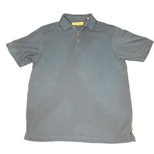Tommy Bahama Men's Medium Blue Short Sleeve Casual Collared Polo